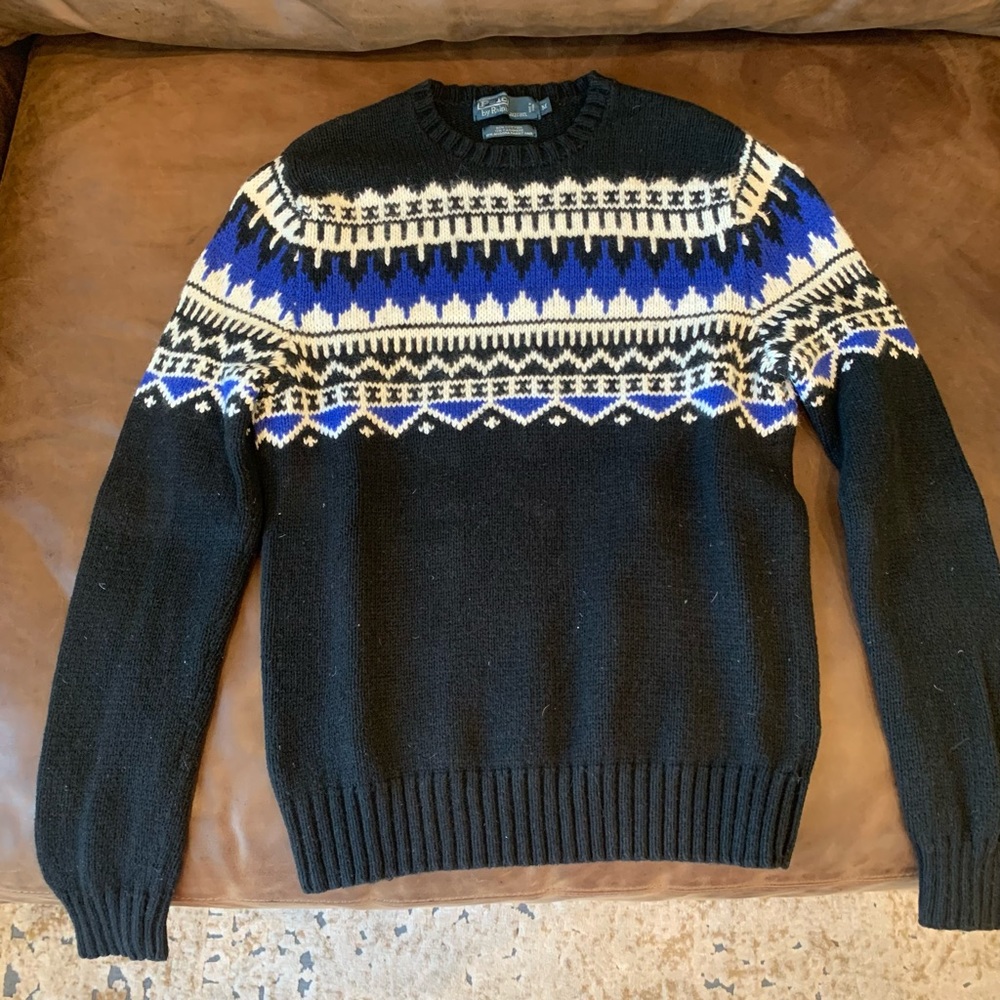 Black Nordic Ski Sweater- Polo by Ralph Lauren